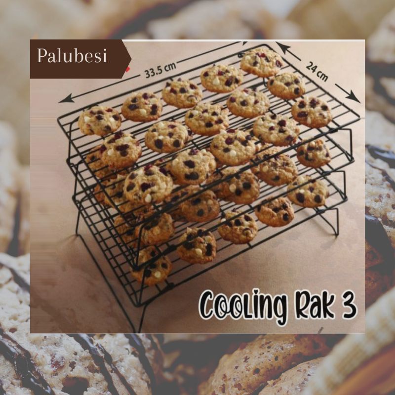 Colling rack susun 3 / rak peniris kue 3 susun