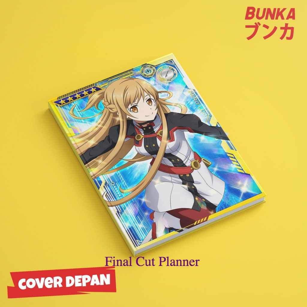 

buku tulis polos/bergaris Anime Sword Art Online Asuna Hardcover A5 Buku Tulis Catatan Notes Agenda Planner Jurnal