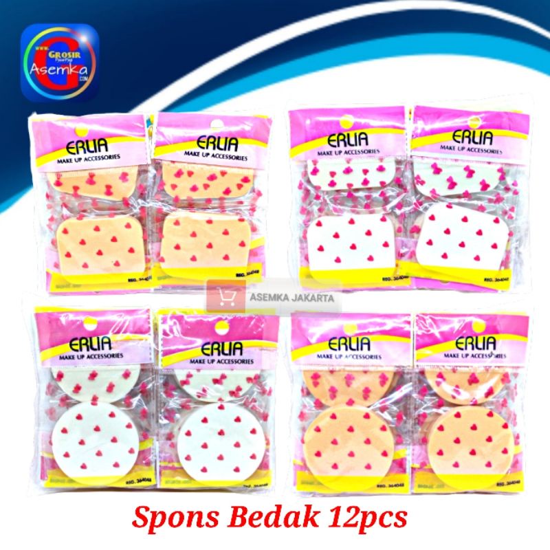 GPA Spons Bedak 12pcs | Alat Kecantikan Spon Erlia grosir