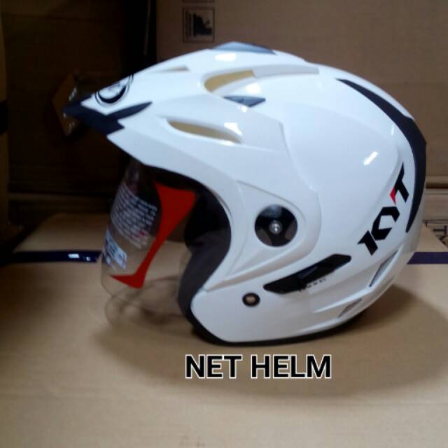 KYT VENOM RR SOLID WHITE DOBLE VISOR ORIGINAL KYT VENOM RR