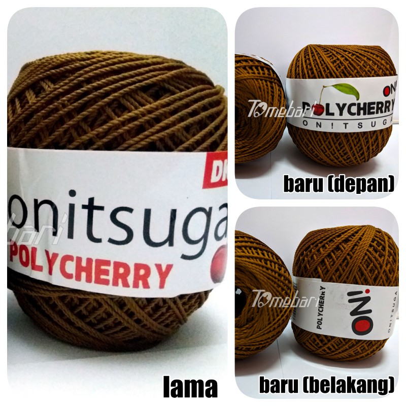 BENANG RAJUT POLYESTER  POLYCHERRY COKLAT KOPI (TBP- 681 )