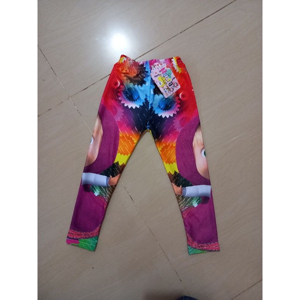 LEGGING MASHA ANAK/ LEGGING MOTIF MASHA/ LEGGING PRINTING ANAK