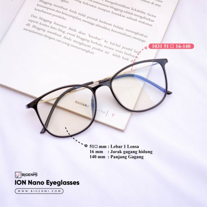 [TERLARIS] KACAMATA BIGENMI ION NANO PREMIUM 8 "BLACK SILVER"