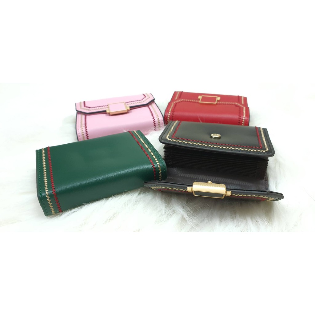 dompet kartu fashion card holder wallet PU leather ursa