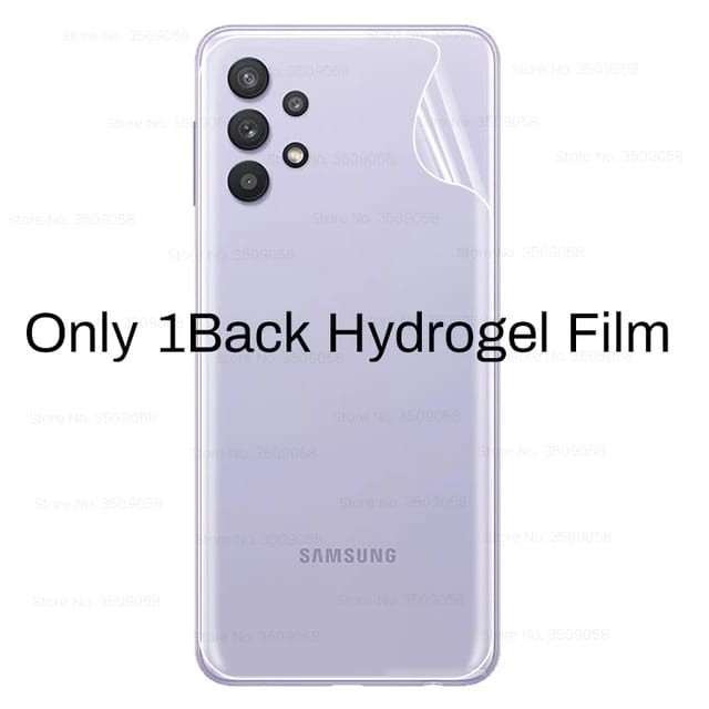 Clear Back Hydrogel Samsung A16 A26 A36 A56 S23 FE M14 A56 A55 A35 A25 A15 A14 A24 A34 A54 A33 A53 A73 A13 A23 A22 4G 5G A32 A52 A52s A72 A51 A71 Skin Anti Gores Belakang Bening