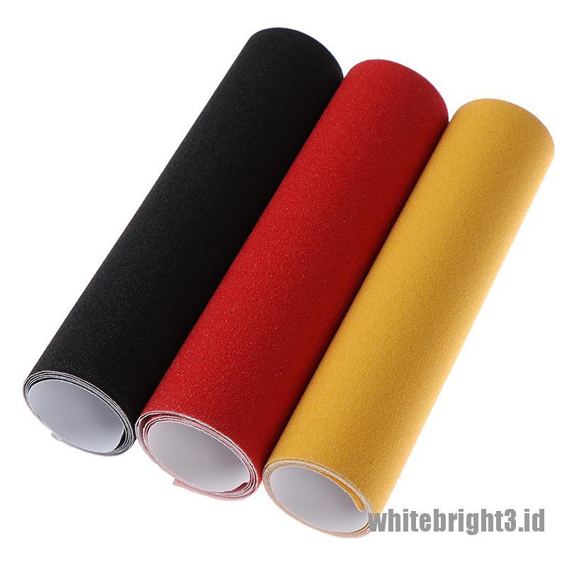 Tape Amplas Griptape Pelindung Dek Skateboard Tahan Air Warna Putih