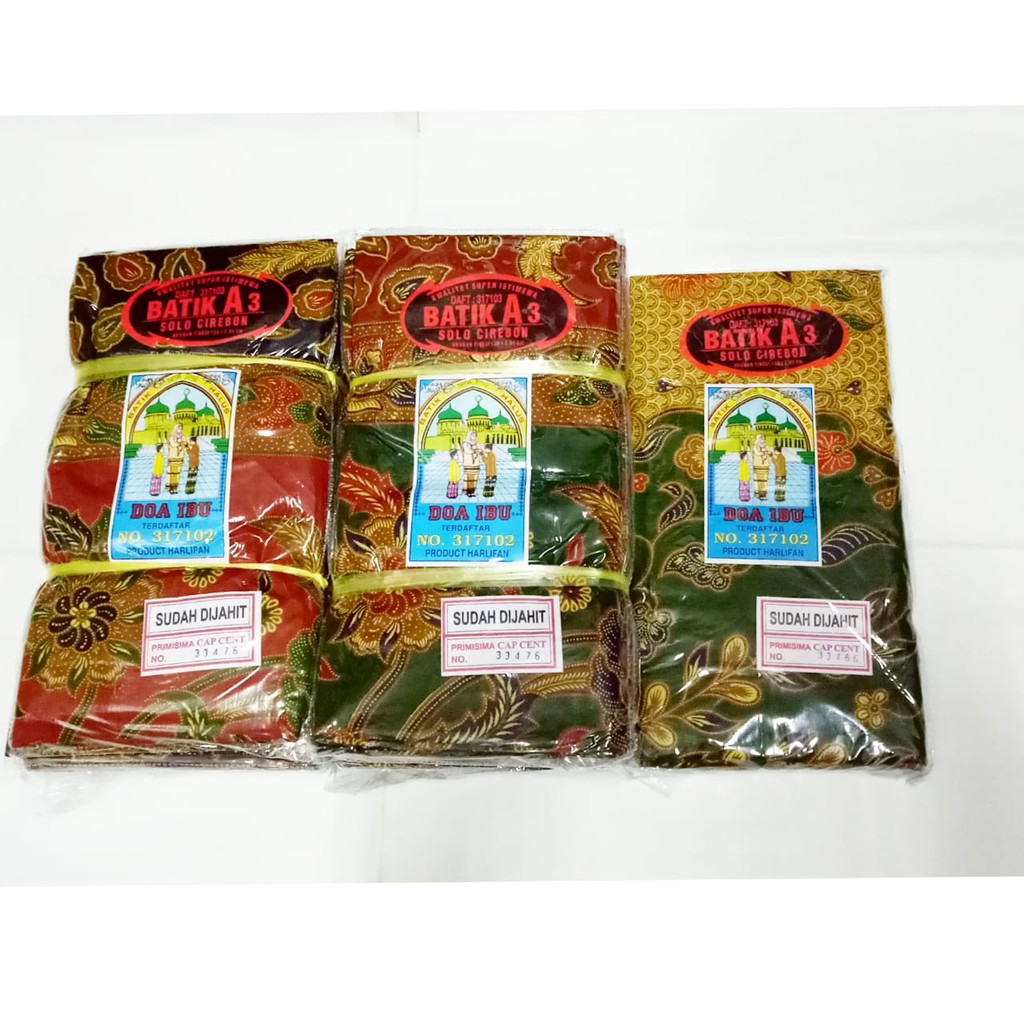 Sarung Batik Doa Ibu / Batik Solo Cirebon (Sudah Jahit)
