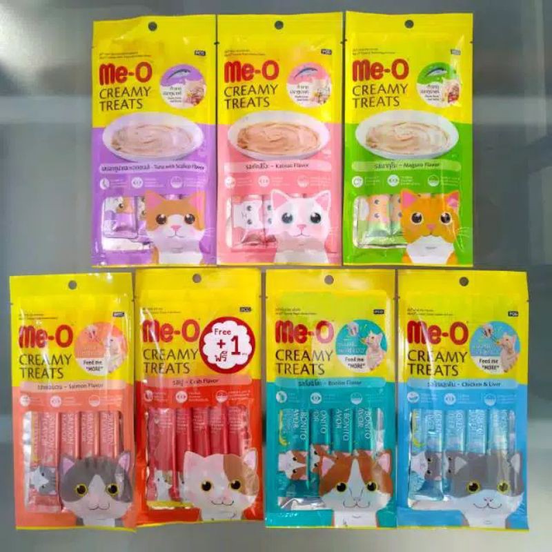 Me-O Creamy Cat Snack 60gr Per saschet Me O Cemilan Kucing Creamy 60 gr
