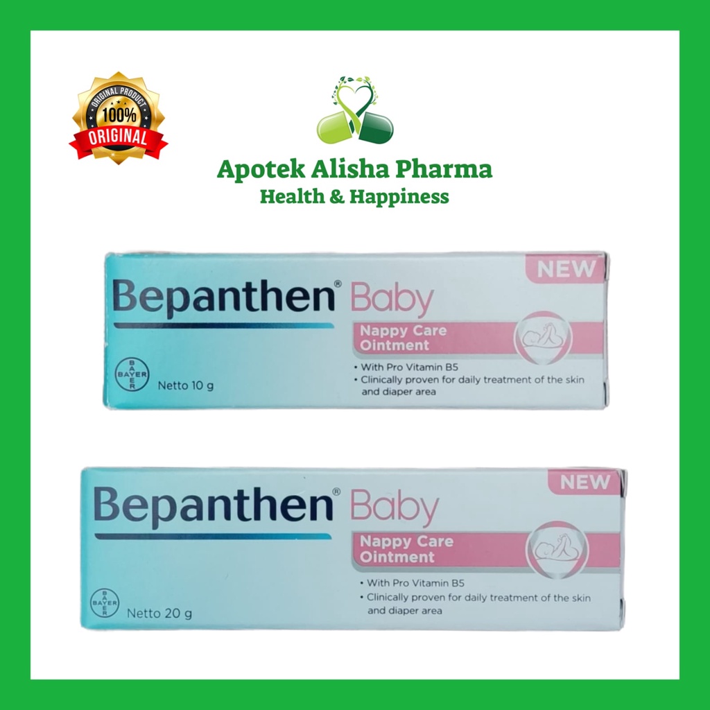 Salep Ruam Popok Bayi/Bepanthen Baby Nappy Care Ointment 10/20gr-Bepanten Krim Pantat Bayi Lecet/Merah