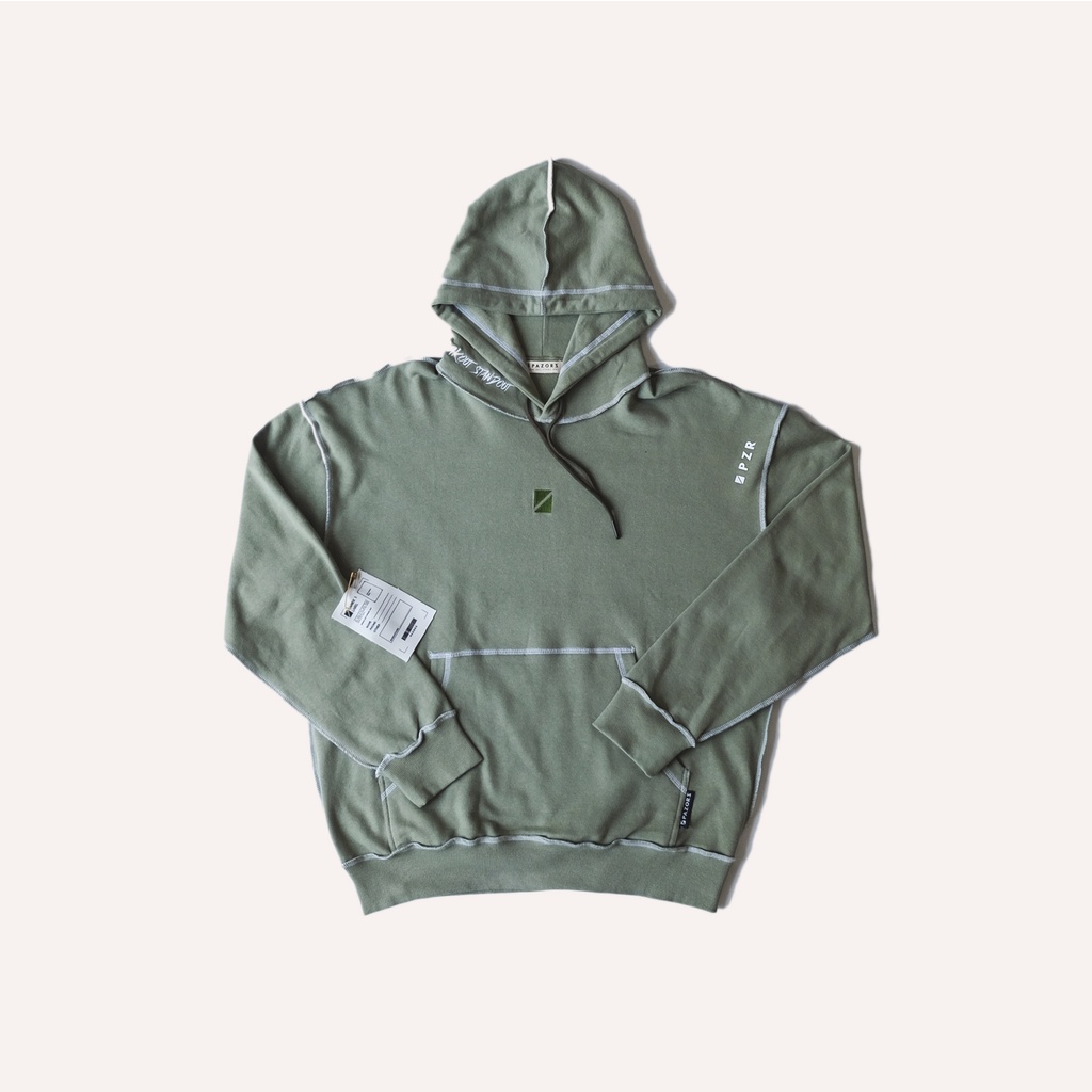 BAZE: SAGE GREEN OVERSIZED HOODIE