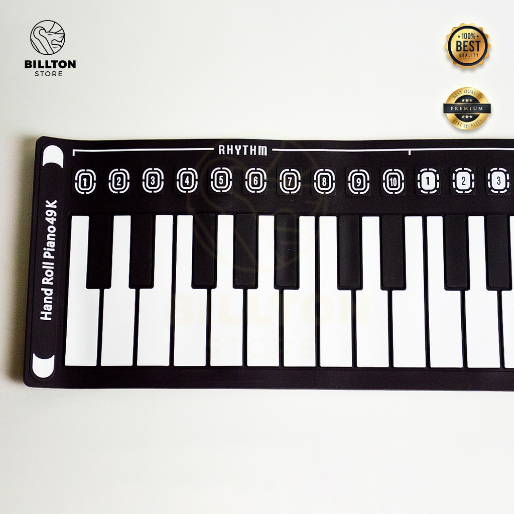 Piano Roll Portable / Piano Roll 49 Nada / Piano Sillicone Mainan Edukasi Anak Portable