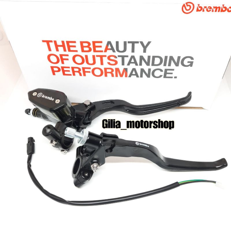Master Rem E2 Tabung Oval Set kiri kanan Universal Motor