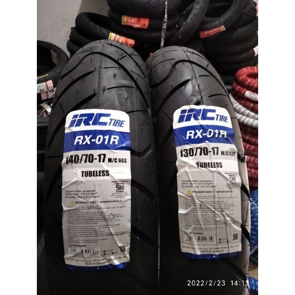 paket ban tubles irc 130/70.17+140/70.ring 17 free pentil motif ban random