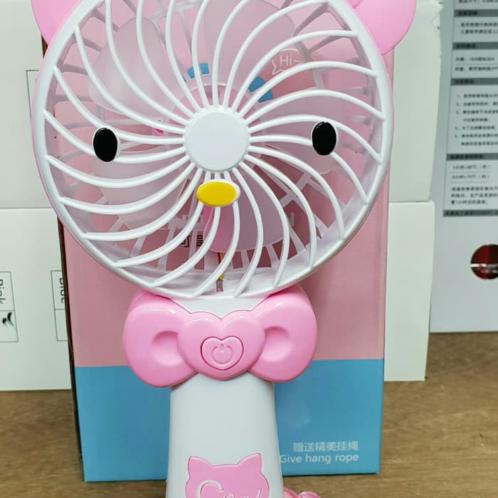 KIPAS ANGIN LAMPU HELLO KITTY PITA WARNA / MINI FAN HELLO KITTY