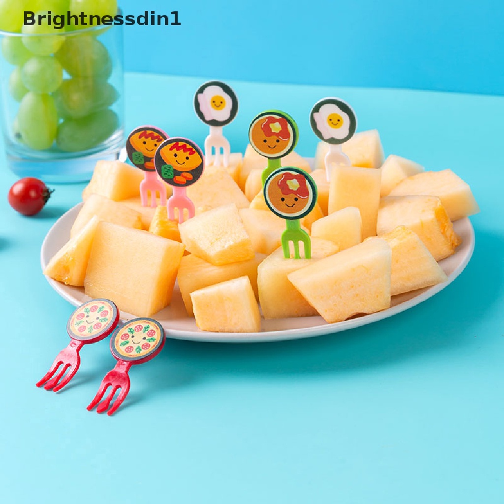 Set Garpu Buah / Dessert / Cocktail / Sandwich 1 In 1 Desain Kartun Untuk Pesta