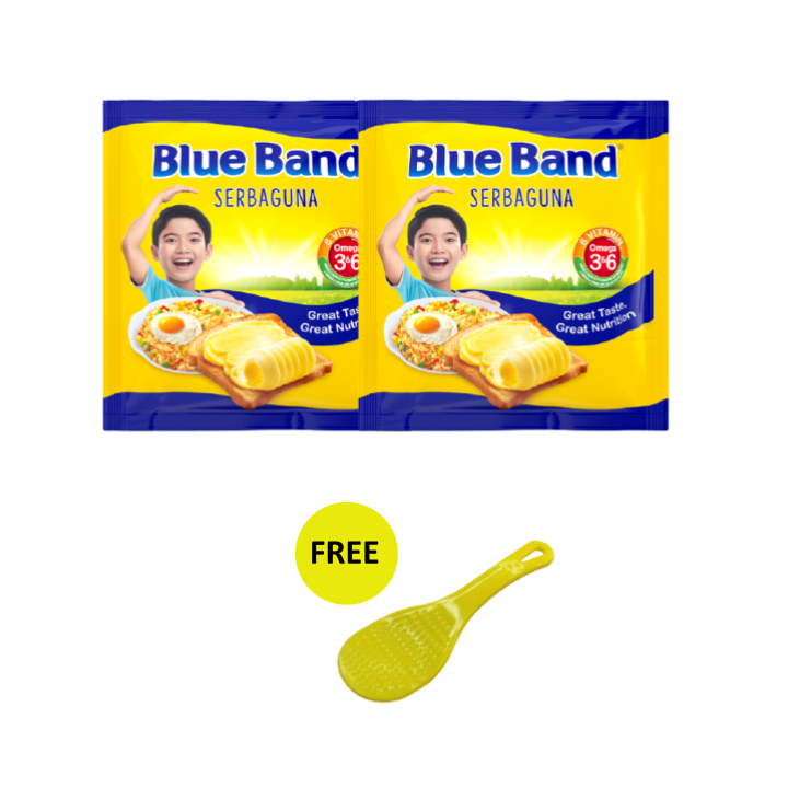 

Blue Band Serbaguna Margarine Sachet 200gr 2 pcs Free Centong Nasi