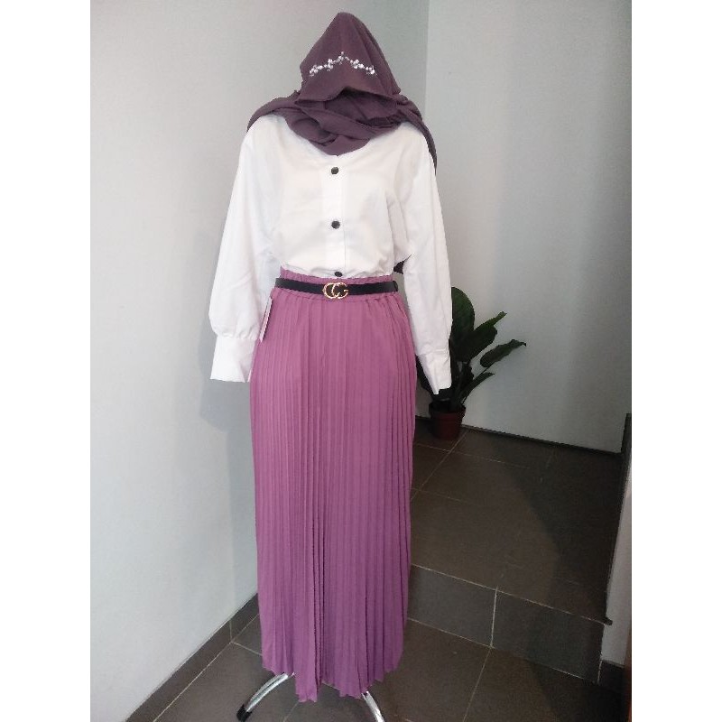 Setelan Rok / Busana Muslim 1set / Lilac Muslim