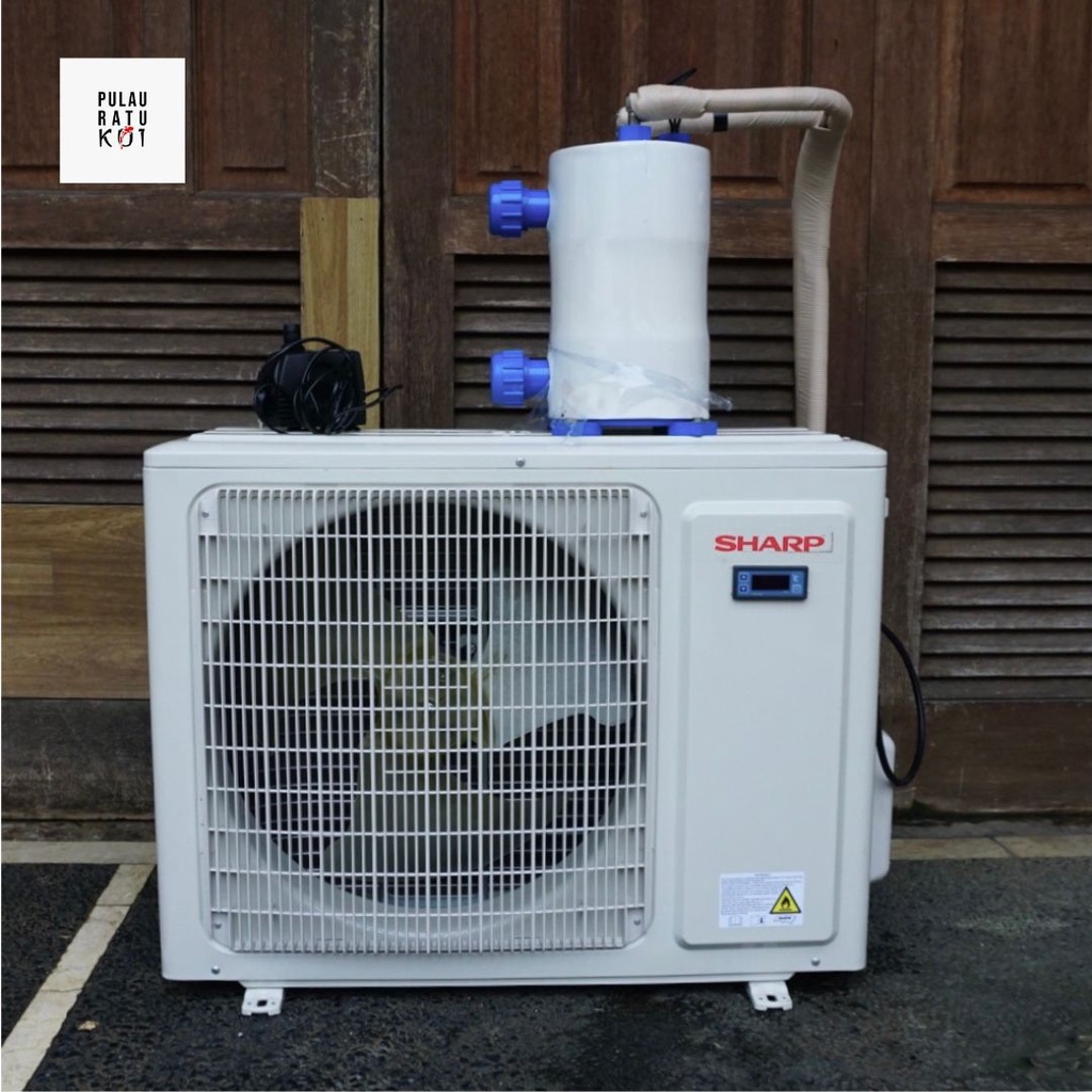 Jual Promo 1 Hari Full set water Chiller kolam koi (Evaporator, outdoor