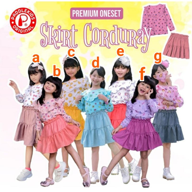 SALE RANDOM MOTIF Setelan Rok Anak Perempuan 2_10 (1_8 Tahun)