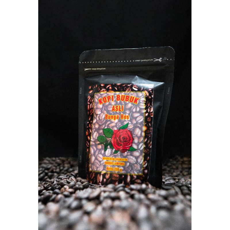 

Kopi Lampung 250gr cap bunga Ros