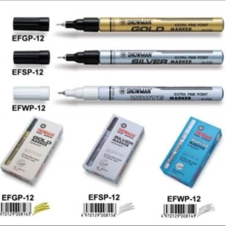 

Spidol Snowman Paint Marker - EXTRA FINE POINT