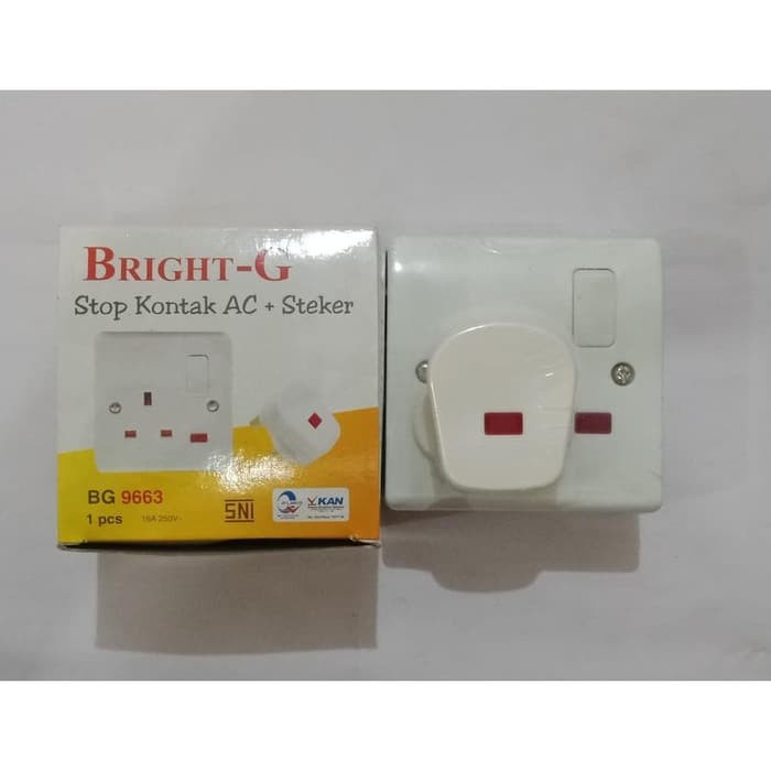 Stop Kontak + Steker Untuk AC Merk Bright G