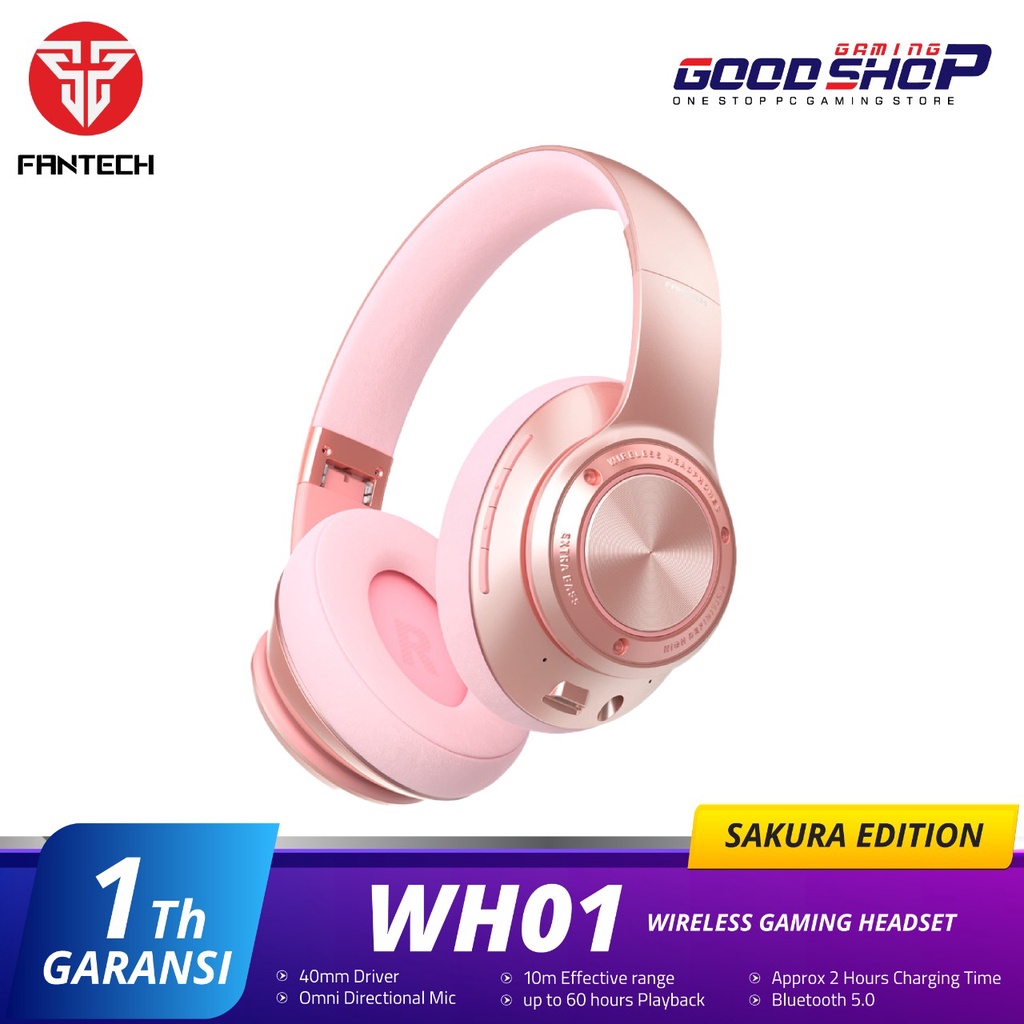 Fantech WH01 Wireless Bluetooth Sakura Edition - Gaming Headset