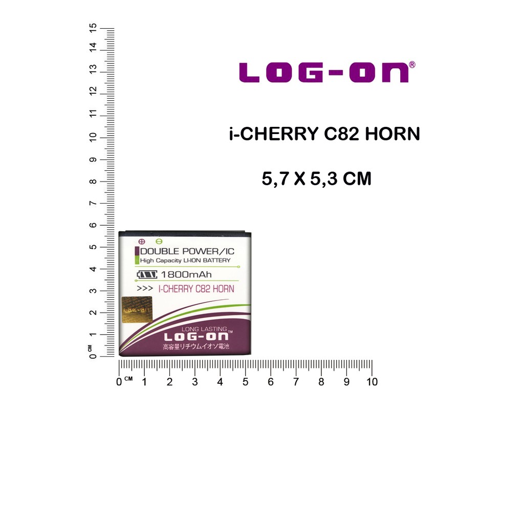 BATRE ICHERRY i-CHERRY C82 HORN - LOG ON DOUBLE POWER BATTERY BATERAI