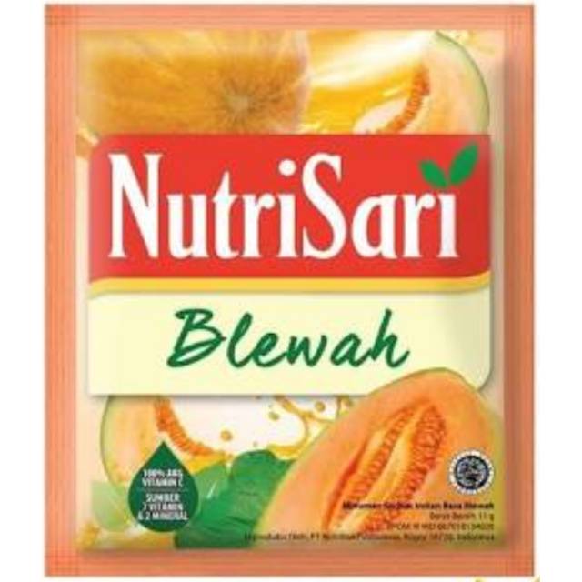 

Nutrisari blewah per renteng isi 10 sachet