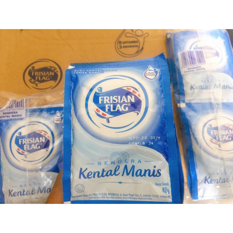 Susu Kental Manis Bendera Frisian Flag | Per Renceng Sachet