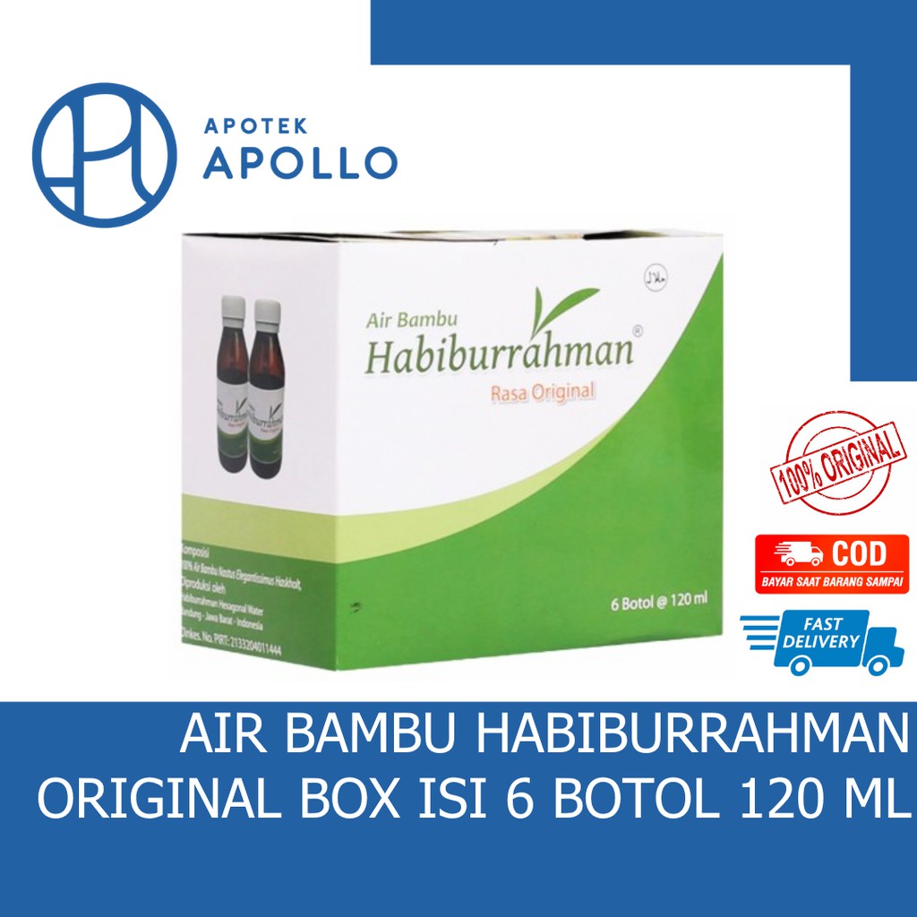 AIR BAMBU HABIBURRAHMAN ORIGINAL BOX ISI 6 BOTOL
