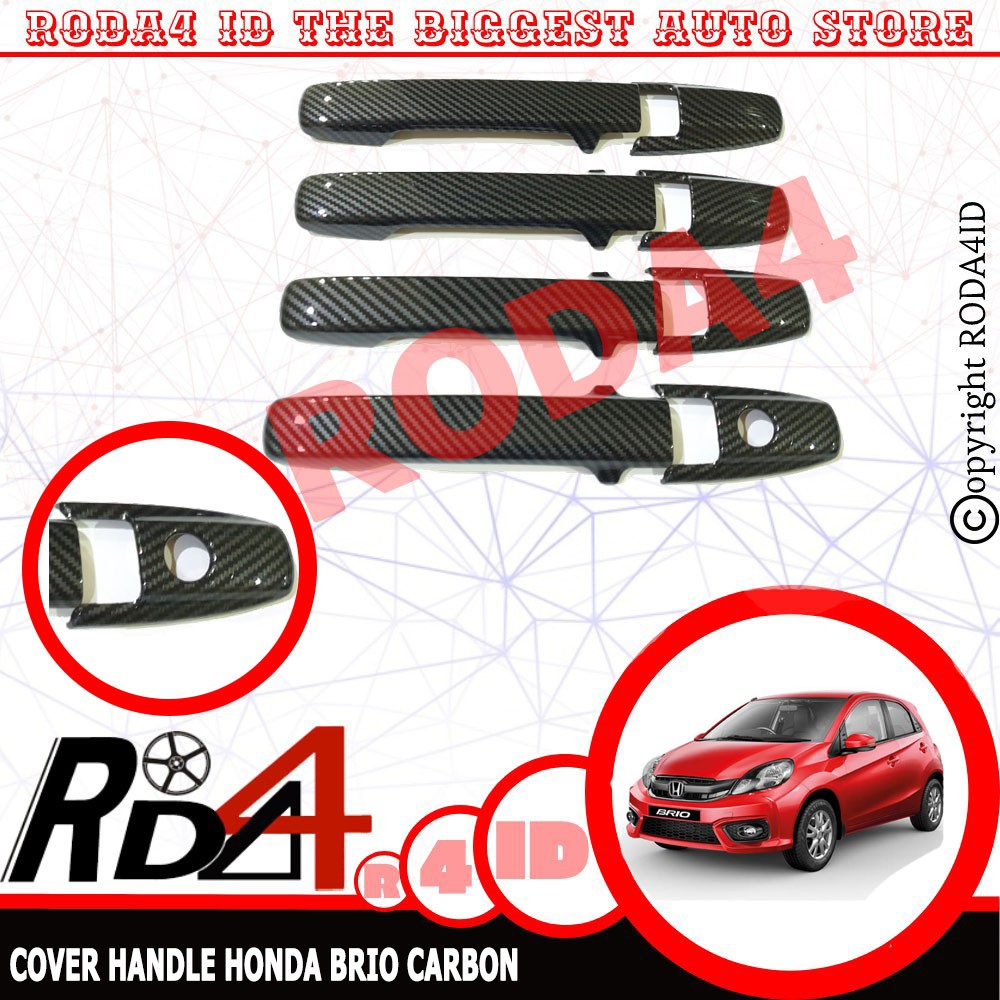 Cover Handle - Gagang Pintu Samping Honda Brio CARBON