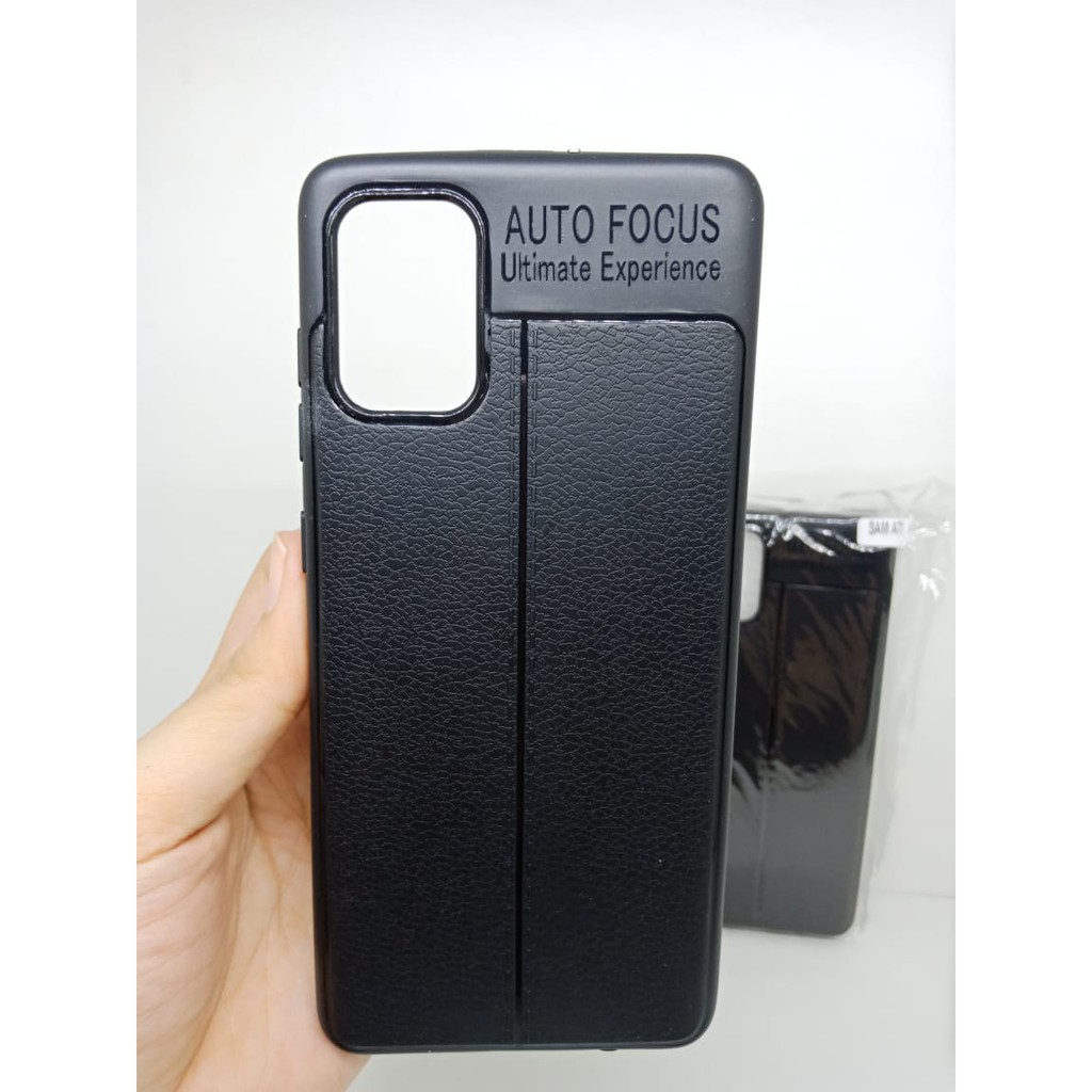 Auto Fokus Samsung A71 2020 6.7 inch Leather Soft Case Samsung A715F AUTOFOCUS Motif Kulit Jeruk