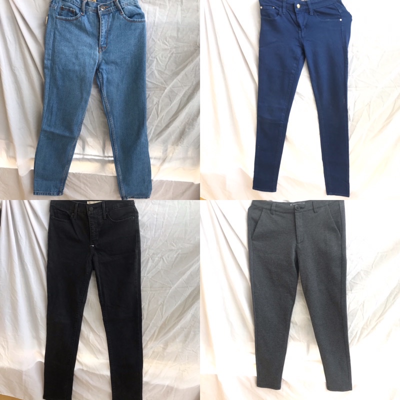 [PRELOVED] BOYFRIEND JEANS PULL&BEAR/SKINNY JEANS ZARA/ LOOSE PANTS MISSIPI