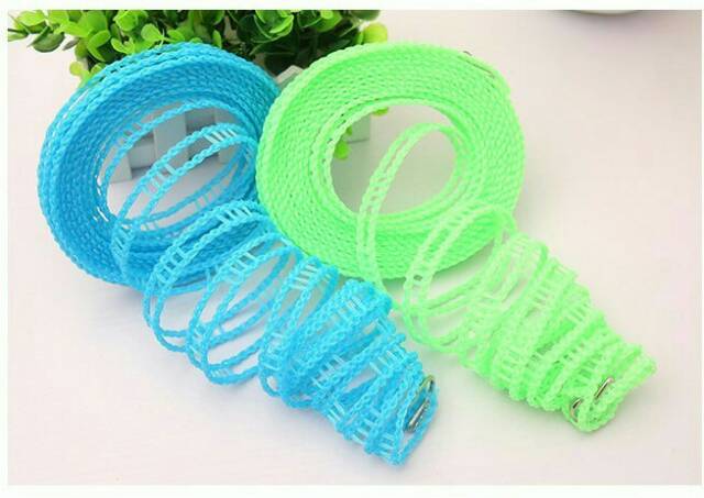 Slip jemuran 5 Meter angin gaya pagar laundry lebar 1,5 cm praktis murah
