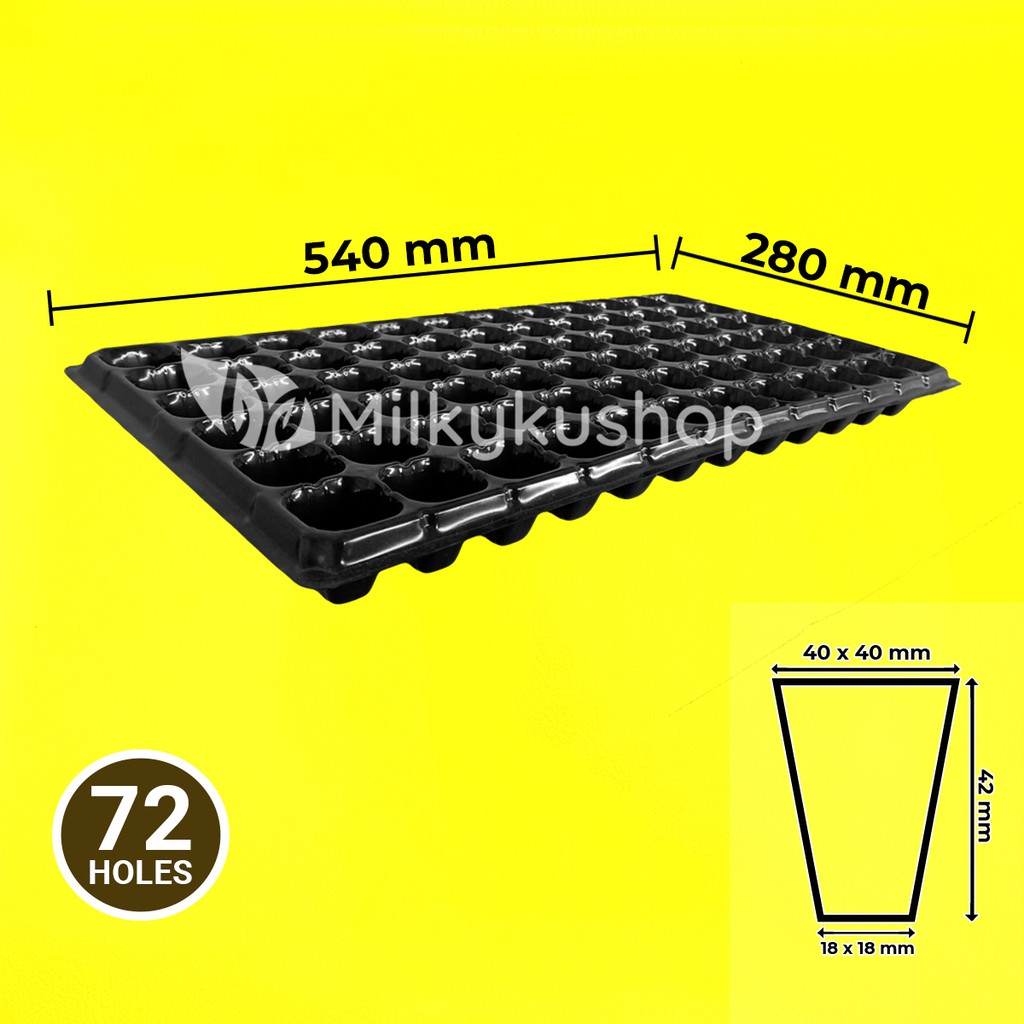 TRAY SEMAI 72 LUBANG BENIH BIBIT SEEDLING TRAY