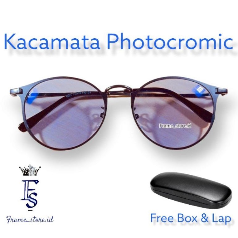 [TERMURAH] Kacamata Photocromic Korea / Anti Radiasi 2 In 1 Potokromik Photochromic Pria Wanita Fotocromic Potocromic Pria Wanita