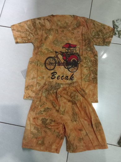 Setelan Kaos Batik Cewek/cowok