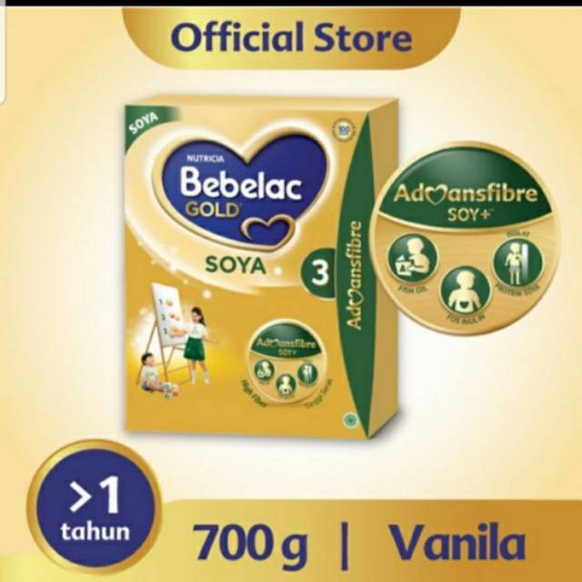 Bebelac Gold Soya 3 Vanila 700gr / Toko Makmur Online