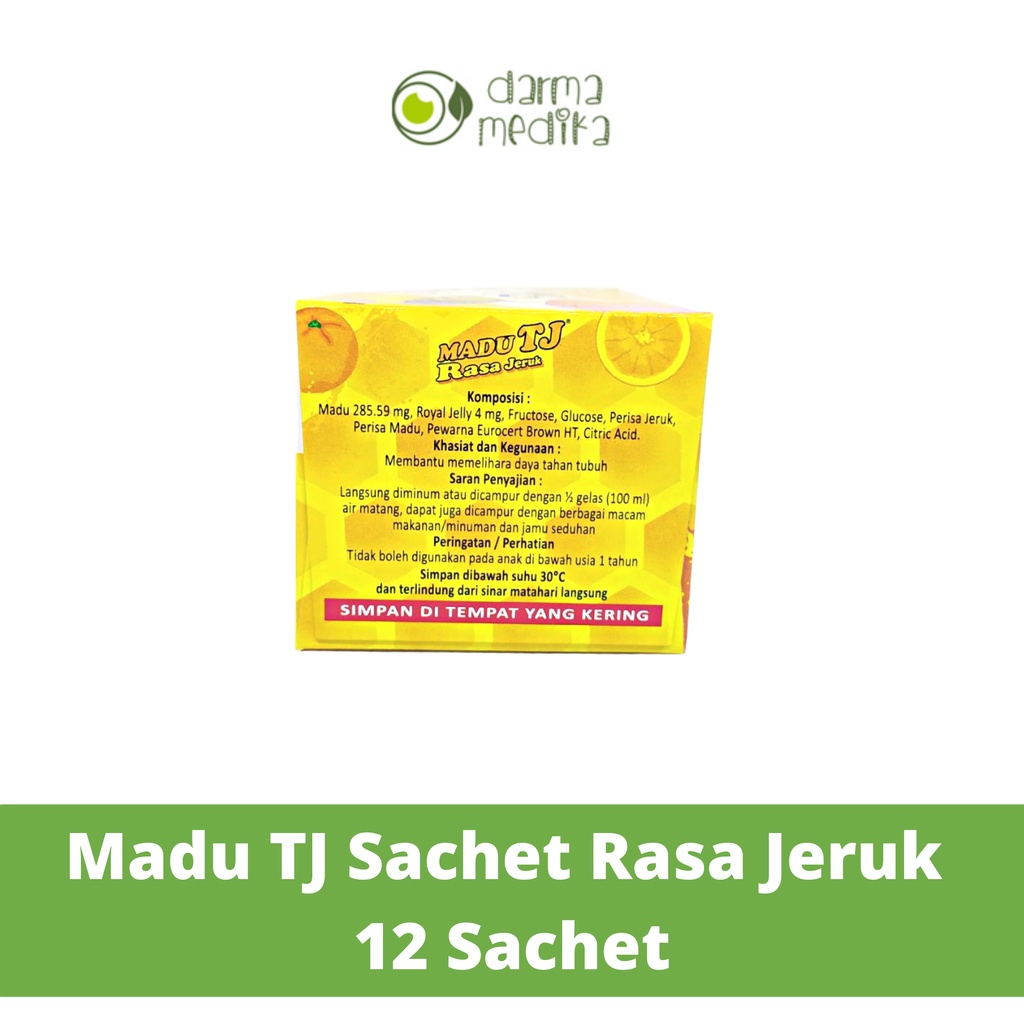 Tresno Joyo Madu Tj Sachets rasa Jeruk box isi 12 sachets