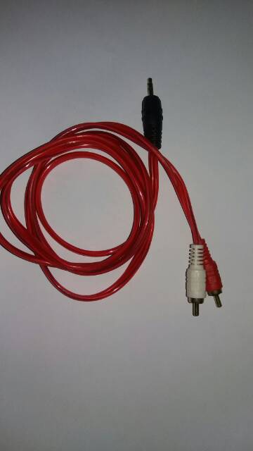 Jack mini stereo to rca plus kabel / kabel audio hp