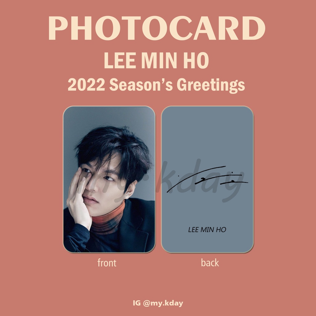 PCA-0092, Unofficial Photocard Lee Min Ho 2022 Season's Greetings 2 sisi