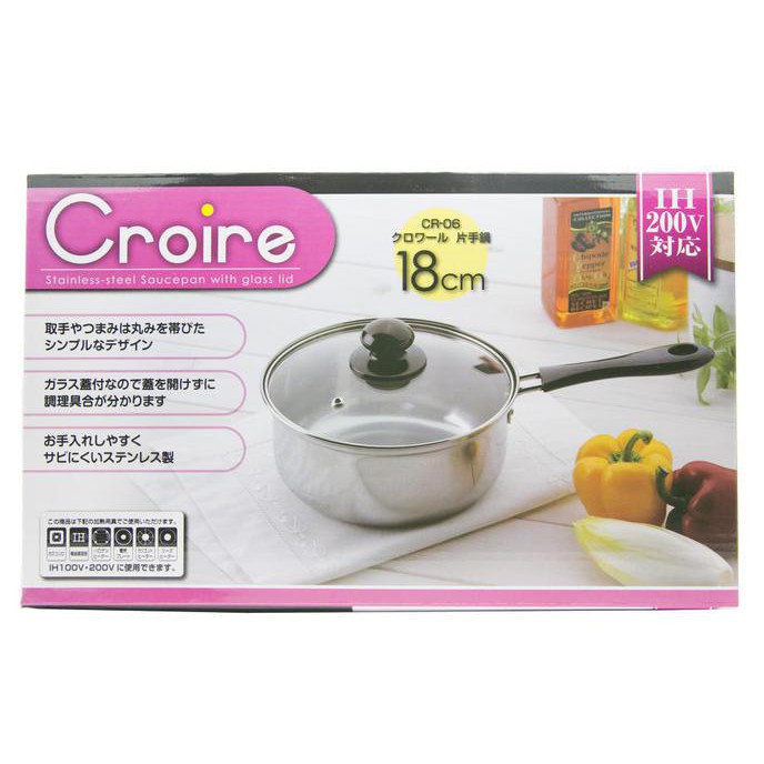 Croire Japan Panci  Saucepan Stainless Jepang  Gagang 1 18 