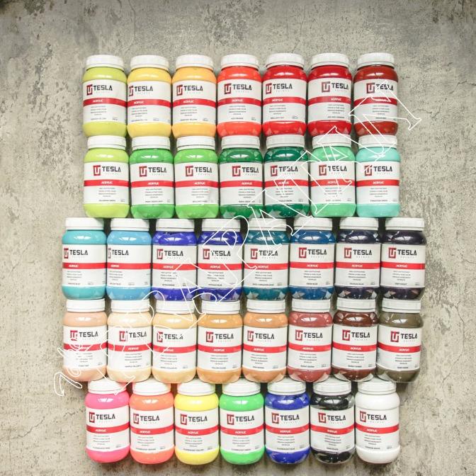 

TERBARUU!! Tesla Acrylic paint / cat akrilik - 250 ml TERBARU