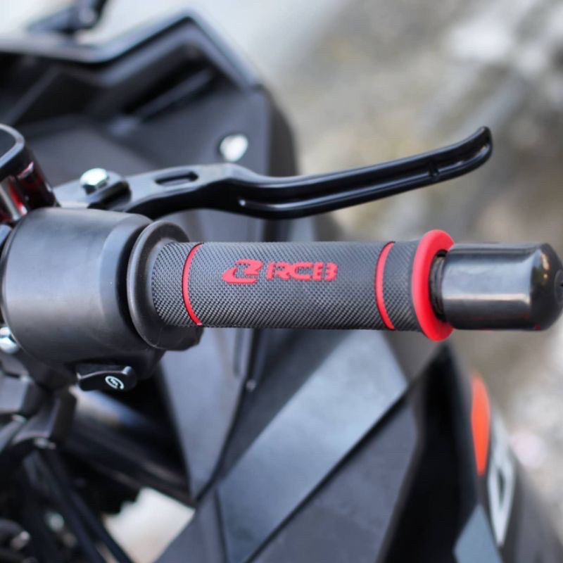 HAND HANDLE GRIP FAT HANDGRIP MOTOR RCB (RacingBoy) HANDFAT HANFAT HG66 MODEL BULU - HG55 MODEL BINTIK VARIASI WARNA DAN  BLACK ASLI ORIGINAL KARETEMPUK BEAT MIO FINO NMAX PCX ADV VARIO NINJA SATRIA FU CBR150R KLX JALU STANG BANDUL TRAIL CRF AEROX