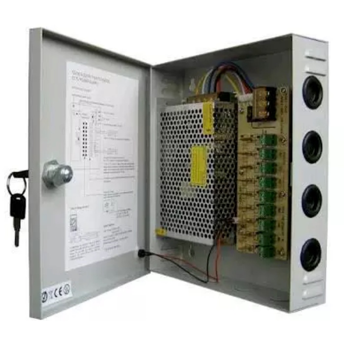 MC CCTV - POWER SUPPLY 12 V + BOX PANEL PSU 10A 12V PSU CCTV