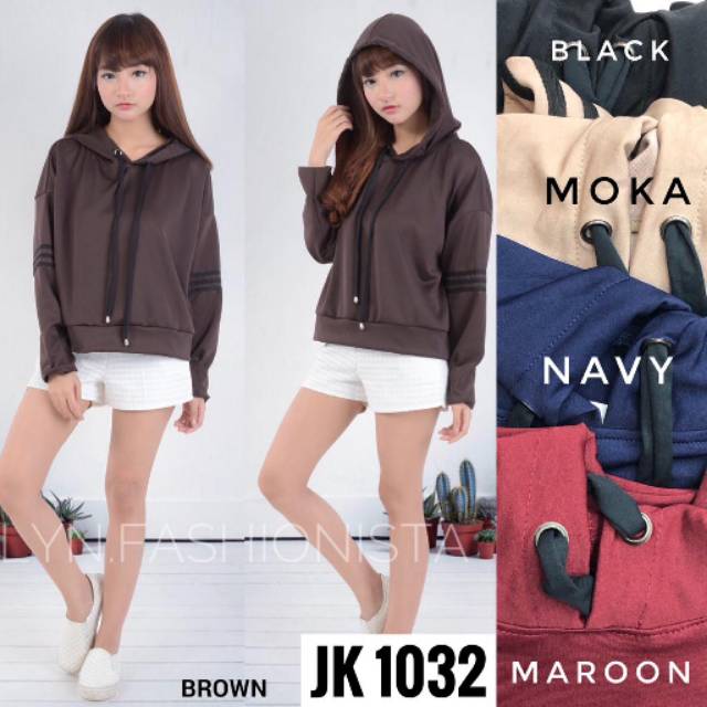 SWEATER WANITA LENGAN PANJANG/SWEATER HOODIE SCUBA/BAJU WANITA MURAH/1032