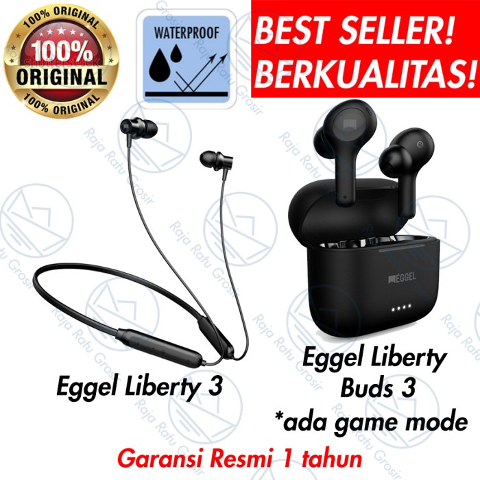 EGGEL LIBERTY 2 WATERPROOF BLUETOOTH EARPHONE WIRELESS HANDSFREE SPORT