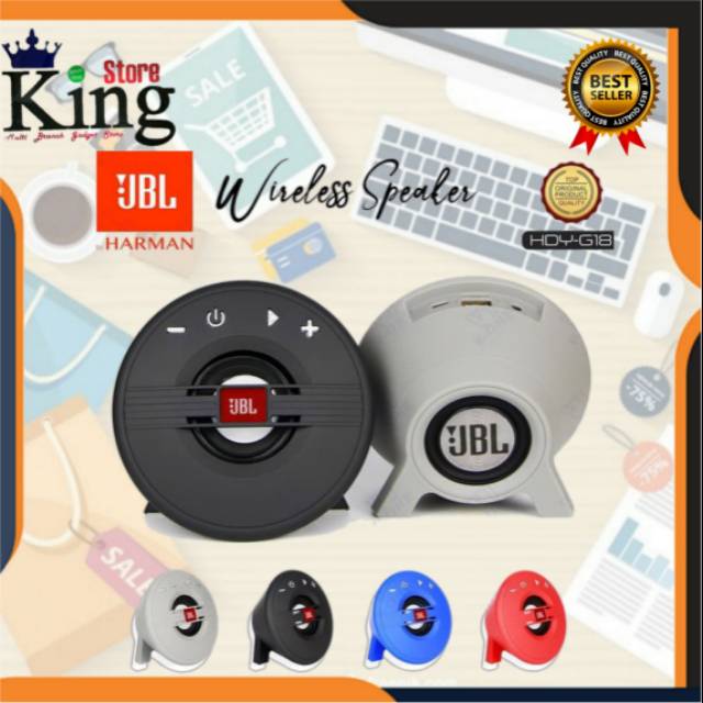 SPEAKER BLUETOOTH JBL HDY G18 SPEAKER WIRELESS PORTABLE BAS JBL DHY G18