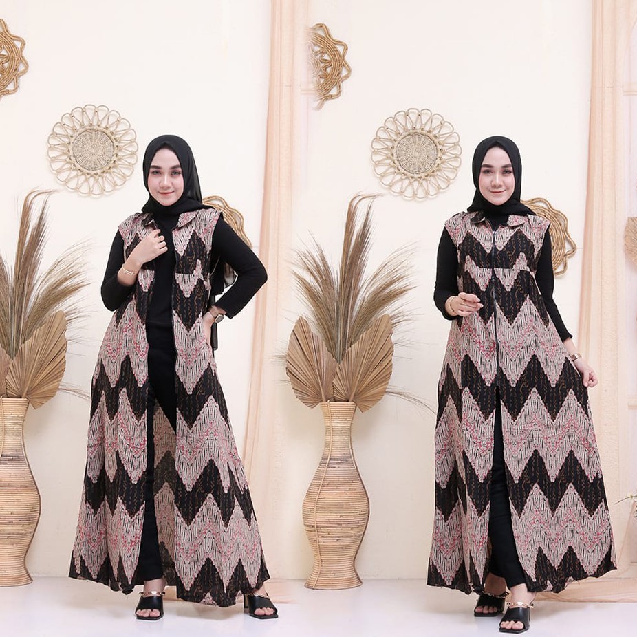 long cardy/ cardigan/ outerwear/ batik katun premium motif parang lawasan ukuran M - XXXL